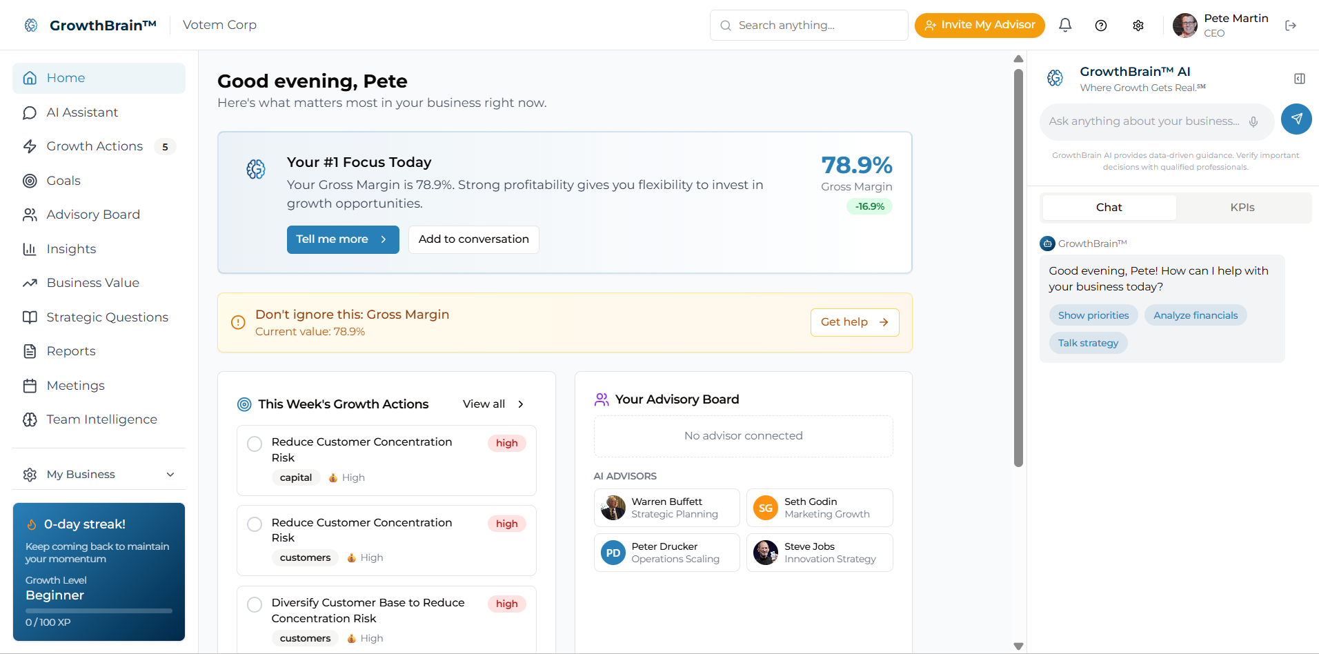 GrowthBrain Client Portal