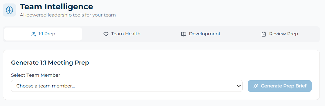 Team Intelligence Dashboard